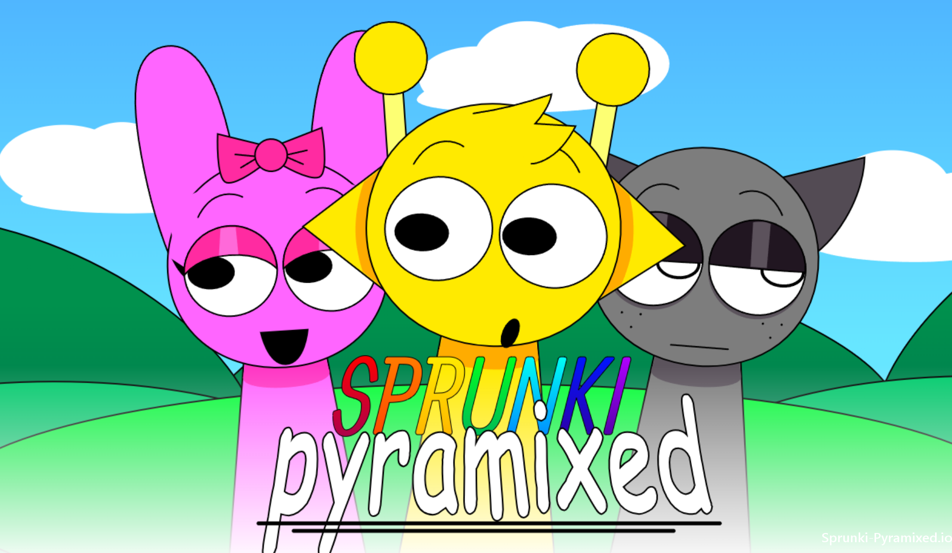 Sprunki Pyramixed Game Background